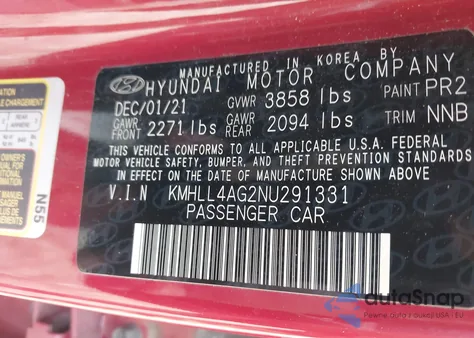 2022 Hyundai Elantra Se z USA, uszkodzony, nr VIN KMHLL4AG2NU291331